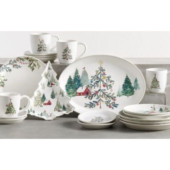 Pottery Barn Christmas In the Country Dinnerware Collection Platter - Picture 3 of 5